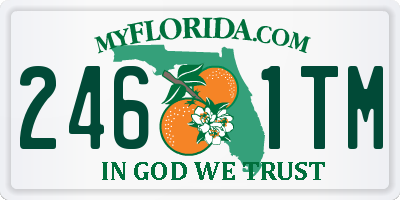 FL license plate 2461TM