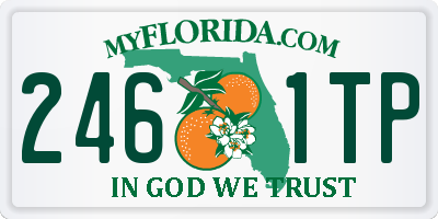 FL license plate 2461TP