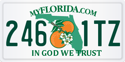 FL license plate 2461TZ