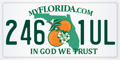 FL license plate 2461UL