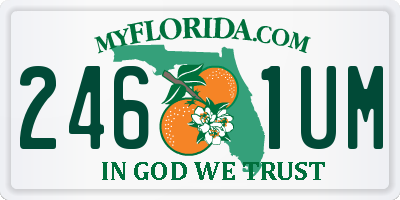 FL license plate 2461UM