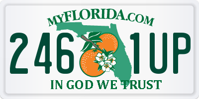 FL license plate 2461UP