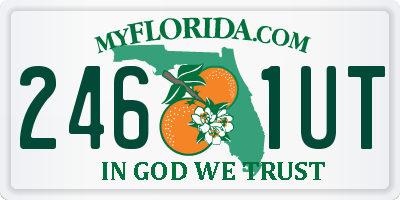 FL license plate 2461UT