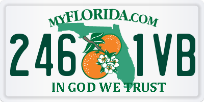 FL license plate 2461VB