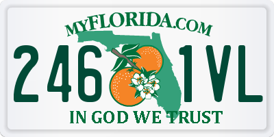 FL license plate 2461VL