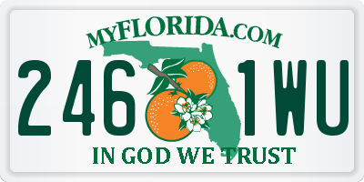 FL license plate 2461WU
