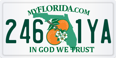 FL license plate 2461YA