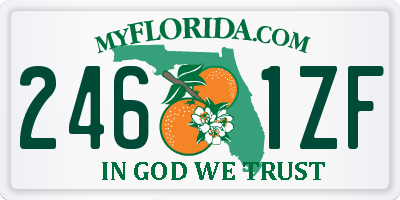 FL license plate 2461ZF