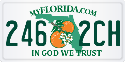 FL license plate 2462CH