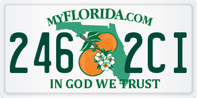 FL license plate 2462CI