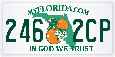 FL license plate 2462CP