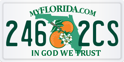 FL license plate 2462CS