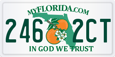 FL license plate 2462CT