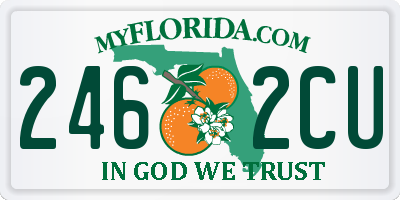 FL license plate 2462CU
