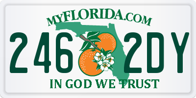FL license plate 2462DY