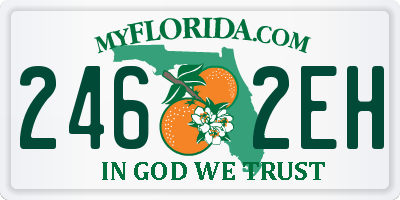 FL license plate 2462EH