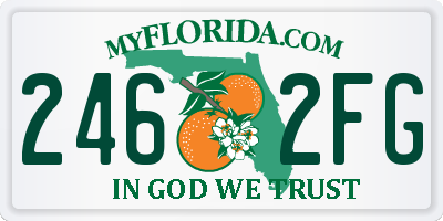 FL license plate 2462FG