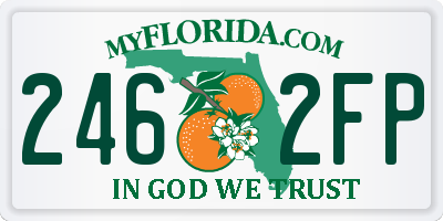FL license plate 2462FP