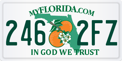 FL license plate 2462FZ