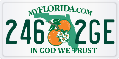 FL license plate 2462GE