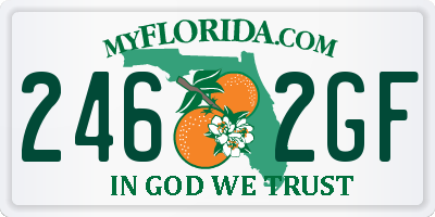 FL license plate 2462GF