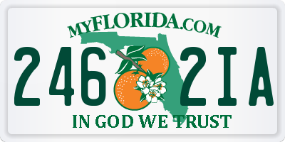 FL license plate 2462IA
