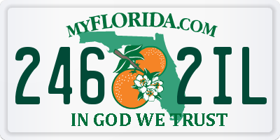 FL license plate 2462IL