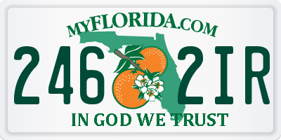 FL license plate 2462IR