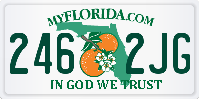FL license plate 2462JG
