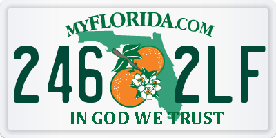 FL license plate 2462LF