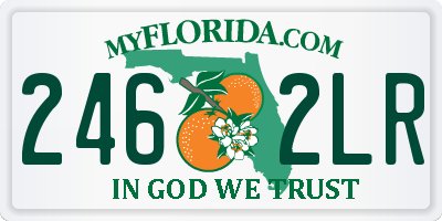 FL license plate 2462LR