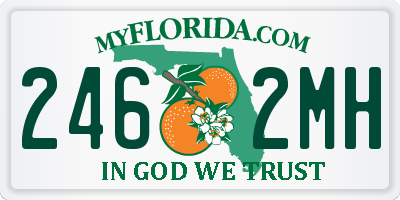 FL license plate 2462MH