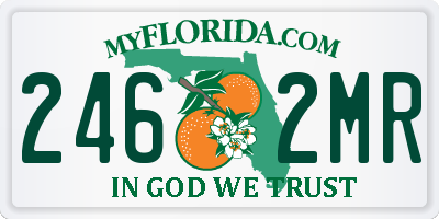 FL license plate 2462MR