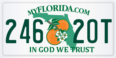 FL license plate 2462OT