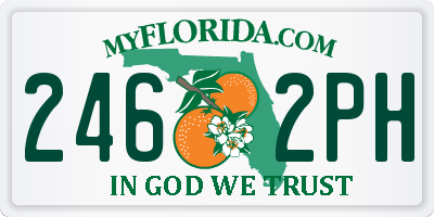 FL license plate 2462PH