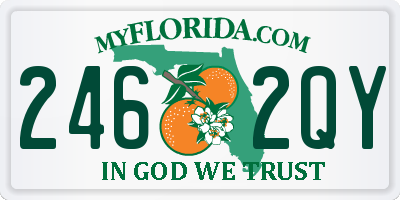FL license plate 2462QY