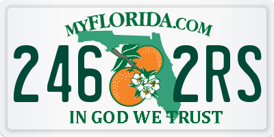 FL license plate 2462RS