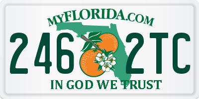 FL license plate 2462TC