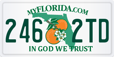 FL license plate 2462TD