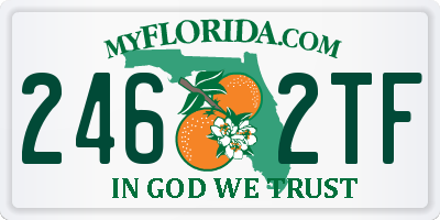 FL license plate 2462TF
