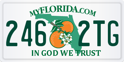 FL license plate 2462TG