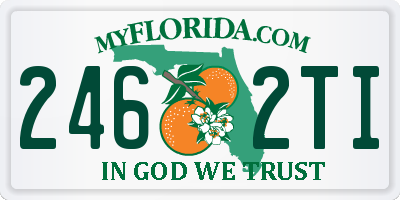 FL license plate 2462TI