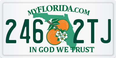 FL license plate 2462TJ