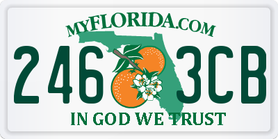 FL license plate 2463CB