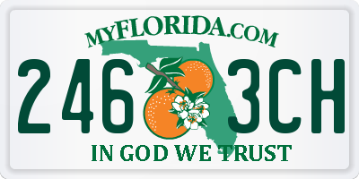 FL license plate 2463CH