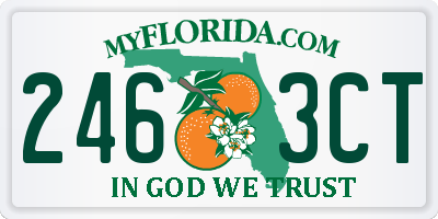 FL license plate 2463CT