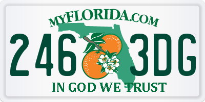 FL license plate 2463DG