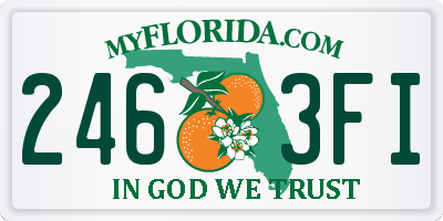 FL license plate 2463FI