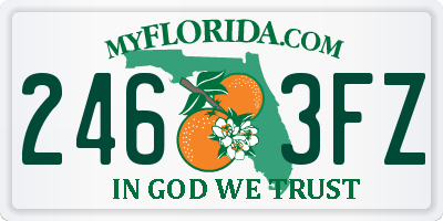 FL license plate 2463FZ