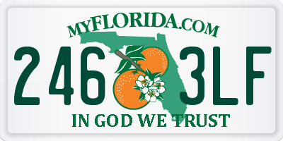 FL license plate 2463LF